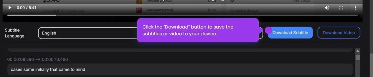 YouTube subtitle generator - Download subtitles in your chosen format